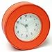 Infinity Instruments Orange Faux Leather Round Alarm Clock 11883OR