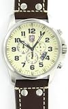 Luminox 1887 Luminox Field Chrono 47mm 1887 Ivory Dial Brown Leather Mens Watch
