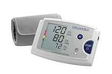 LifeSource UA-787EJ Quick Response Auto Inflate Blood Pressure Monitor with Easy-Fit Cuff, Pressure Rating Indicator and AC Adapter