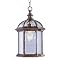 Beveled Glass 1 Light Hanging Lantern– Black Gold