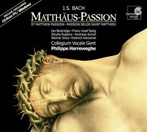 CD-Charts  Music : Bach: Matthaus-Passion (St Matthew Passion) BWV 244 /Bostridge * Selig * Rubens * Scholl * Gura * Henschel * Collegium Vocale * Herreweghe (+CD-Rom)