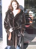 NEW LANDI RANCH MINK REVERSE FUR COAT sz10 #9960