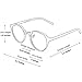 Glasses Queen 201565 Vintage Inspired Horned Rim Metal Bridge Clear Len Glasses