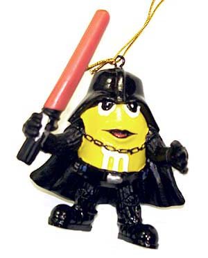 M&M Star Wars Mpire Yellow Darth Vader Holiday Ornament