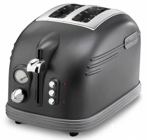 De'Longhi CTM2023 Toaster, 2 Slice (Metropolis Grey Finish)