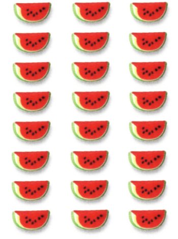 Watermelon Cakes, Cupcakes, Cookies - Watermelon Slices Shaped Edible Hard Sugar... by Lucks