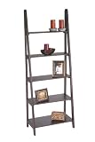 ES21Espresso Ladder Bookcase