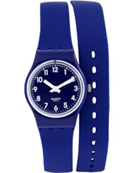 Swatch Originals Blueberry Girl Blue Dial Silicone Ladies Watch LN148