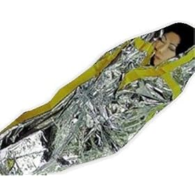 Emergency Sleeping Bag - Preserves Body Heat - Fits in Pocket - 84 x 36 by SE