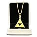 Xcoser Zelda Triforce Symbol Necklace Keychain 2015 24K Gold