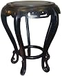 Tall wooden stand - black 11"H