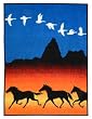The American West - 60" x 80" - Throw Blanket