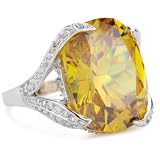 Cubic Zirconia by Kenneth Jay Lane Canary Cubi