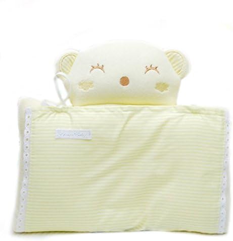 Ace Beddings Baby's Organic Cotton Bear Style Pillow One Size Yellow