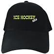 Ice Hockey GIRLS Black Baseball Cap Unisex