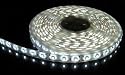 16.4 Feet 300 SMD LED Flexible Strip with Waterproof Sleeve,12 Volt Clear White LED Ribbon 5 Meter Reel,3528CW By CBconept