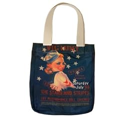 Victory "Sailor Girl" Patriotic Tote w/WWII image USA Made by FlagClothes