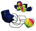 4er Pack Springball am Band mit Handmanschette, Flummi, Jojoball 4 cm (4219)