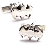 Sterling Silver Batman DC Comics Cufflinks