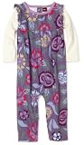 Tea Collection Baby-Girls Infant Wildflower Layered Romper, Shadow, XX-Small