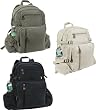 Vintage Washed Solid Military Large Canvas Backpack