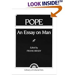 Pope: An Essay On Man (Library of Liberal Arts)