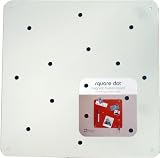 Square Dot 15 in Magnetic Bulletin Board - White
