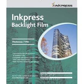 Inkpress Specialty Media, Backlight Film - 7 Mil, 17 x 22, (20s sheets)