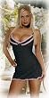 Dreamgirl Women's Candy Stripe Babydoll with Panty