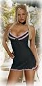 Dreamgirl Women's Candy Stripe Babydoll with Panty