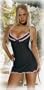 Dreamgirl Women's Candy Stripe Babydoll with Panty