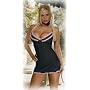 Dreamgirl Women's Candy Stripe Babydoll with Panty