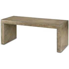 Currey and Co Harewood Bench Table