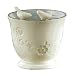 Grasslands Road Melody Bird Embellished Planter Pot, White and Light Blue