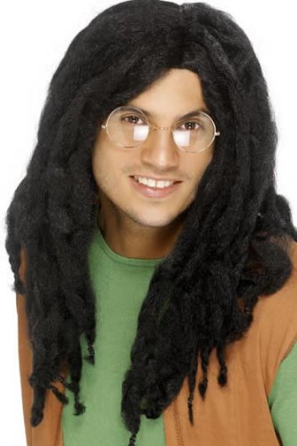 Rasta Locken Perücke Rasta lange Haare Hippieperücke Hippy - Sehr gutes Preis-/Leistungsverhältnis - Schneller Versand