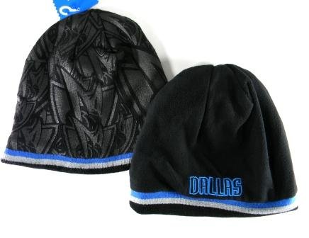 Dallas Mavericks Reversible Black Logo Beanie Hat