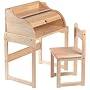 Craftsman Roll Top Desk & Chair