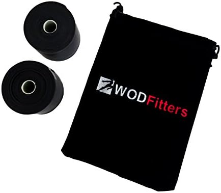 WODFitters Floss Bands (Voodoo) for Muscle Compression Tack & Flossing, Mobility & Recovery WODs - 2 Pack with Carrying Case, Lifetime Warranty, Free User eGuide
