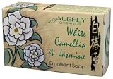 Aubrey Organics - White Camellia & Jasmine Emollient Soap, 3.6 oz bars