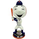 New York Mets Team Mascot Mr. Met Bighead Collectible Bobblehead Figurine