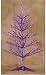 2' Purple Pre-lit Twig Christmas Tree