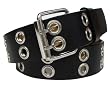 MENS/WOMENS TWO METAL ROW CARGO LEATHER BELTS