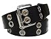 MENS/WOMENS TWO METAL ROW CARGO LEATHER BELTS