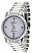 Oniss #ON606-M Men's Paley Faceted Crystal White Ceramic Watch with Silver Trim