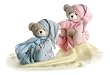 Aurora Plush Baby 10" Blue Blankie Buddies Bear
