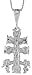 Sterling Silver Carabaca Cross Pendant, 1 3/16 in. (30mm)
