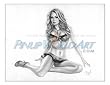 Prinzzess Sketch Art Print Giclee' by Nicole Brune