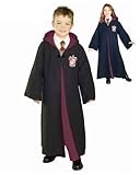 Harry Potter And The Deathly Hallows Costume, Child's Deluxe Harry Potter Robe With Gryffindor Emblem Costume