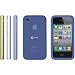 MACALLY TRIBANDN IPHONE 4 NAVY SILCONE CASE WITH INTERCHANGEABLE COLOR TRIM-MCYTRIBANDN