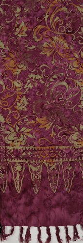 10 X 66 Rayon Batik Scarves